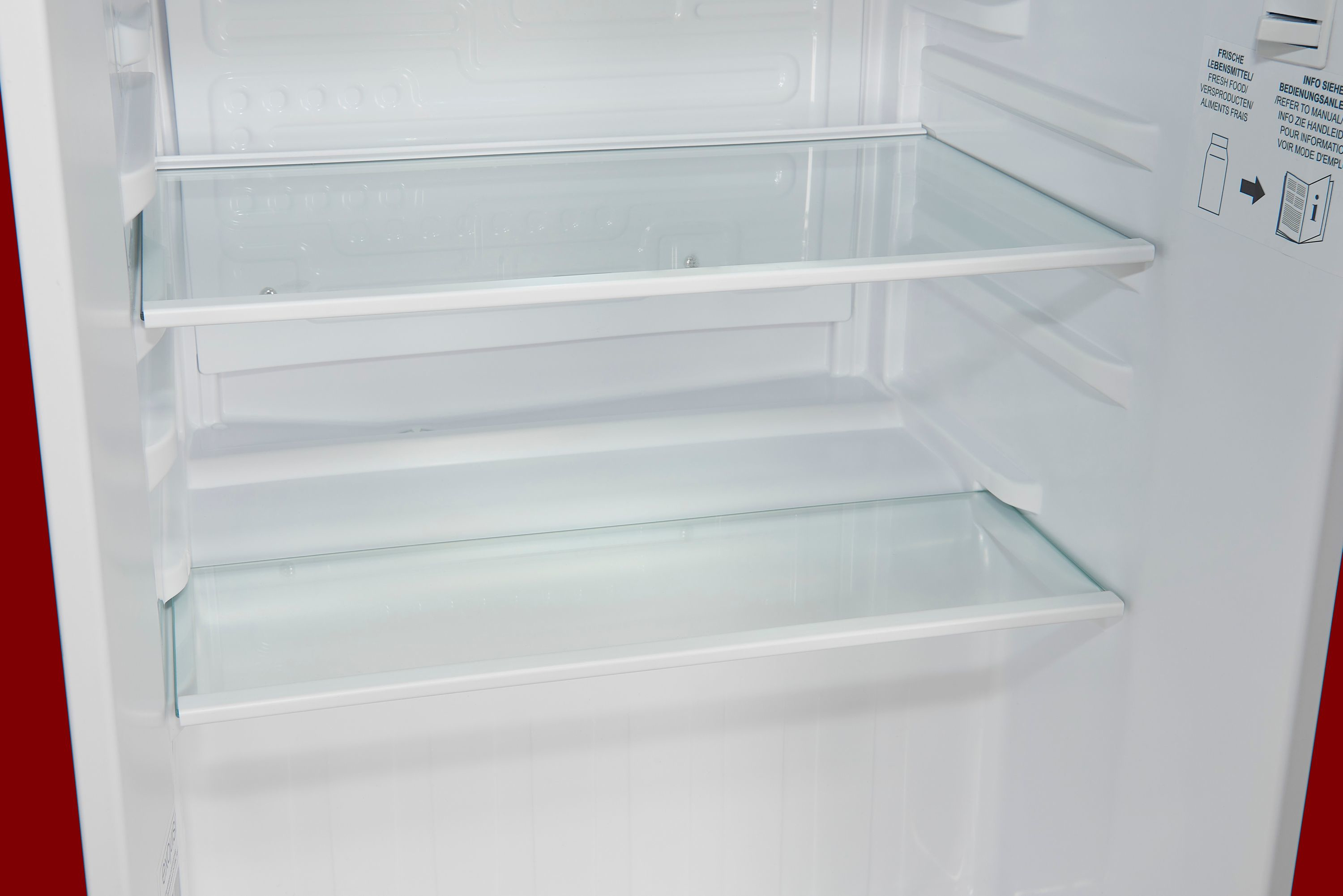 Exquisit KB60-V-090E Kühlschrank | E 52 TECMONDO Kühlen Freistehend Kühlschränke | | & Standgeräte Küche Rot Haushalt | & Gefrieren | l