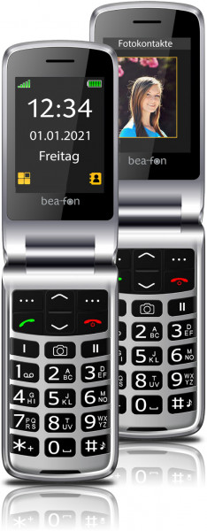 Beafon SL645 7,11 cm (2.8 Zoll) 118 g Seniorenmobiltelefon silber