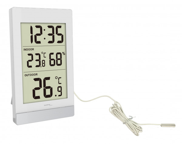 Technoline WS 7039 Digitale Wetterstation Silber, Weiß