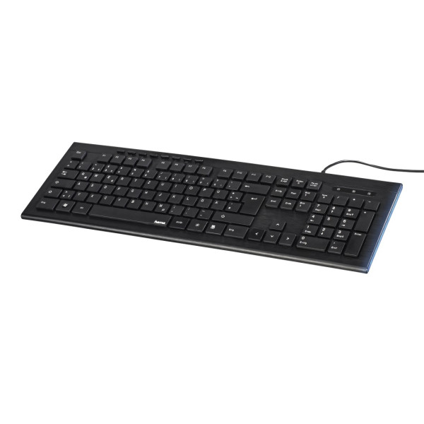 Hama Anzano Tastatur Büro USB QWERTZ Deutsch Schwarz