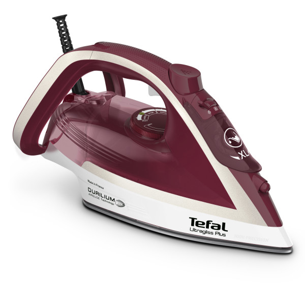 Tefal Ultragliss Plus FV6810 Dampfbügeleisen 2800 W Rot, Silber