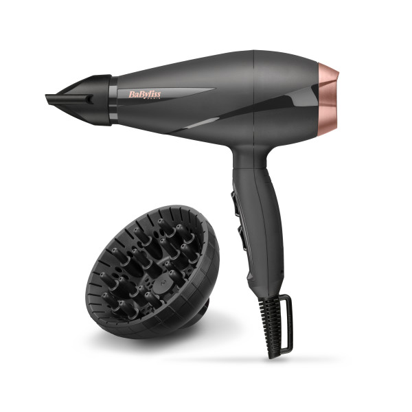 BaByliss 6709DE Smooth Pro 2100 Haartrockner, 2100 W Schwarz, Rosa-Goldfarben