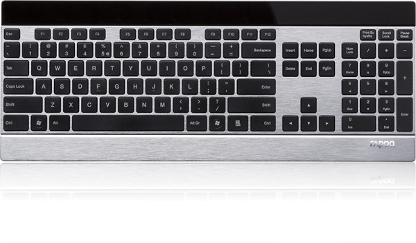 Rapoo E9270P Tastatur RF Wireless QWERTZ Deutsch Schwarz, Silber