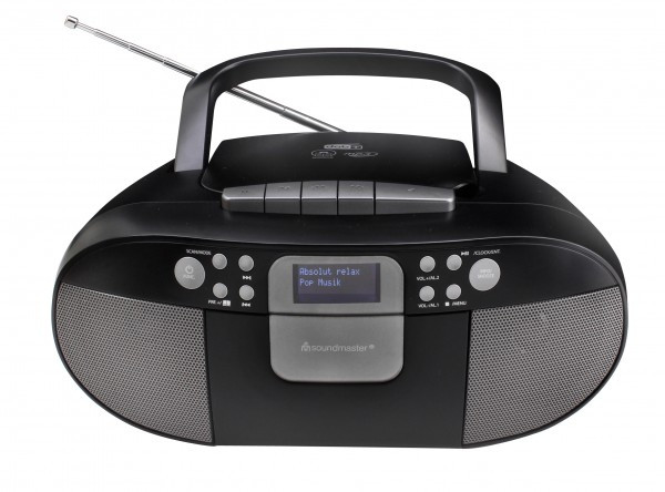 Soundmaster SCD7800 DAB+ Radio mit CD Player, FM Schwarz Playback MP3