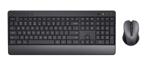 Trust Trezo Tastatur Maus enthalten RF Wireless QWERTZ Deutsch Schwarz