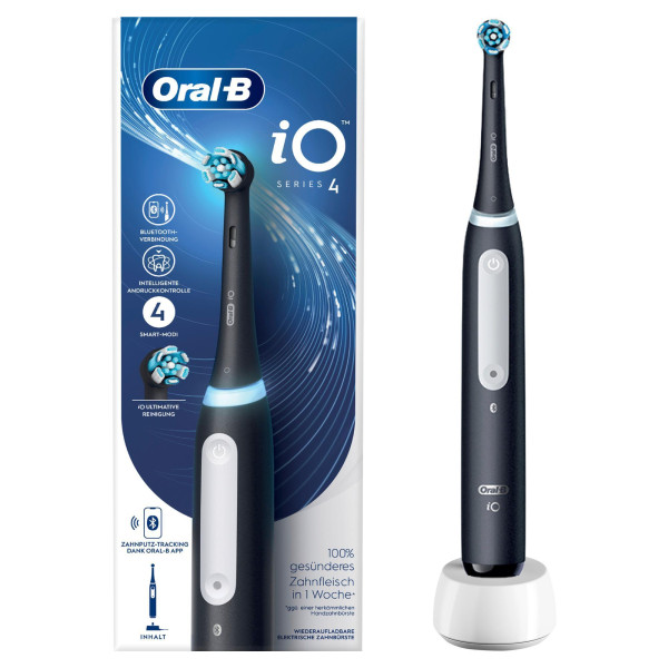 Oral-B iO Series 4 elektrische Zahnbürste Schwarz