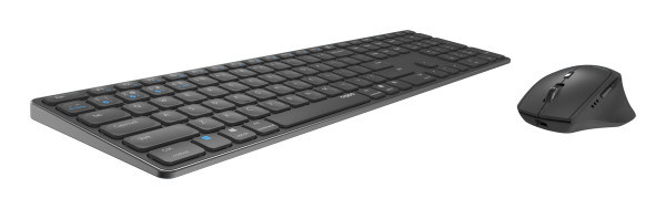 Hama 9800M Tastatur Maus enthalten Büro QWERTZ Deutsch Grau