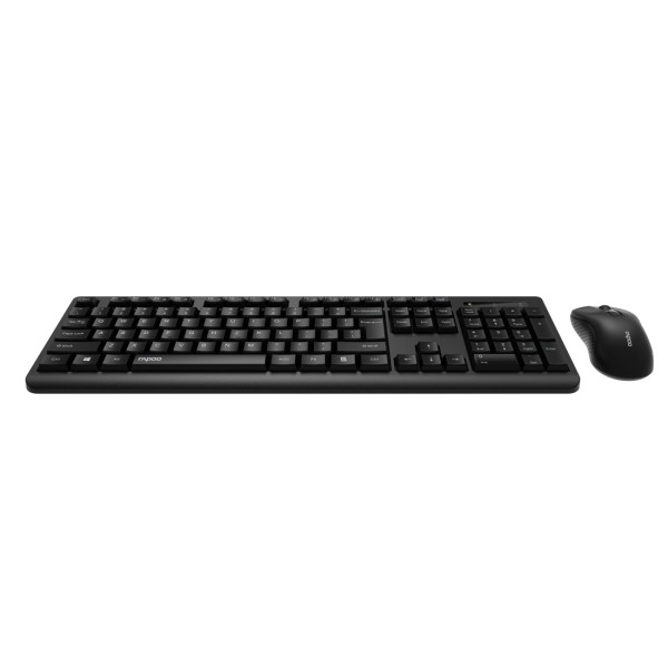 Rapoo X1700 Tastatur Maus Set QWERTZ Deutsch Schwarz