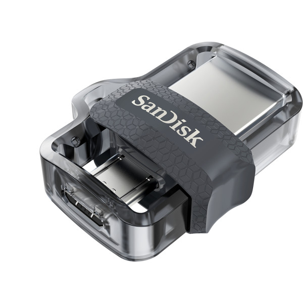SanDisk Ultra Dual m3.0 USB-Stick 32 GB USB Type-A / Micro-USB 3.2 Gen 1 (3.1 Gen 1) Schwarz, Silber